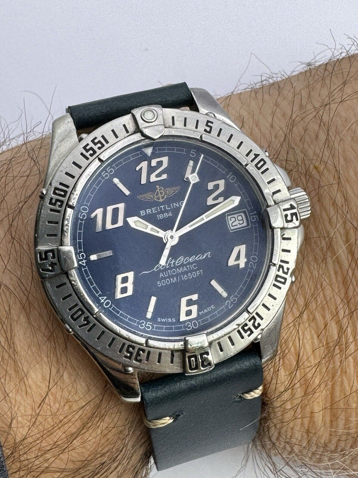 Breitling ColtOcean A17350 Automatic Men Watch Blue Dial