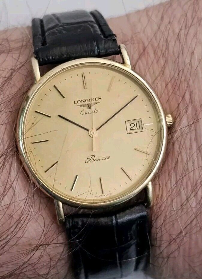 Longines Presence Calendar Gold Plated Men's Watch