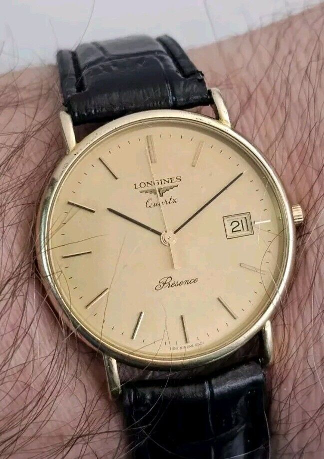 Longines Presence Calendar Gold Plated Men's Watch