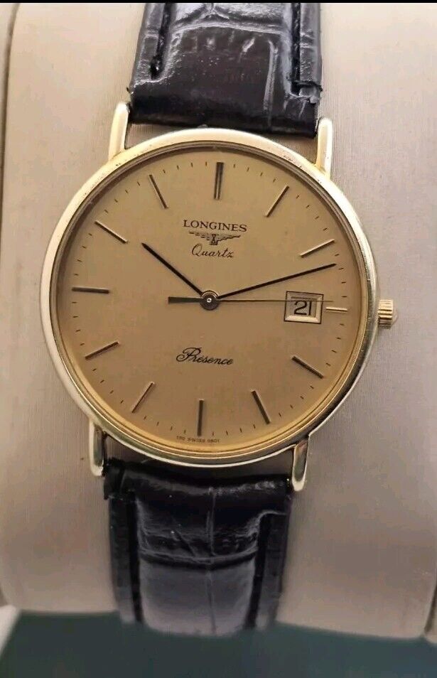 Longines Presence Calendar Gold Plated Men's Watch