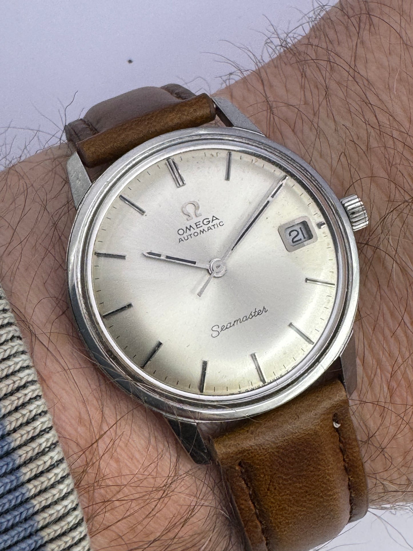 Vintage Omega Seamaster Date Mens Watch Circa 1969