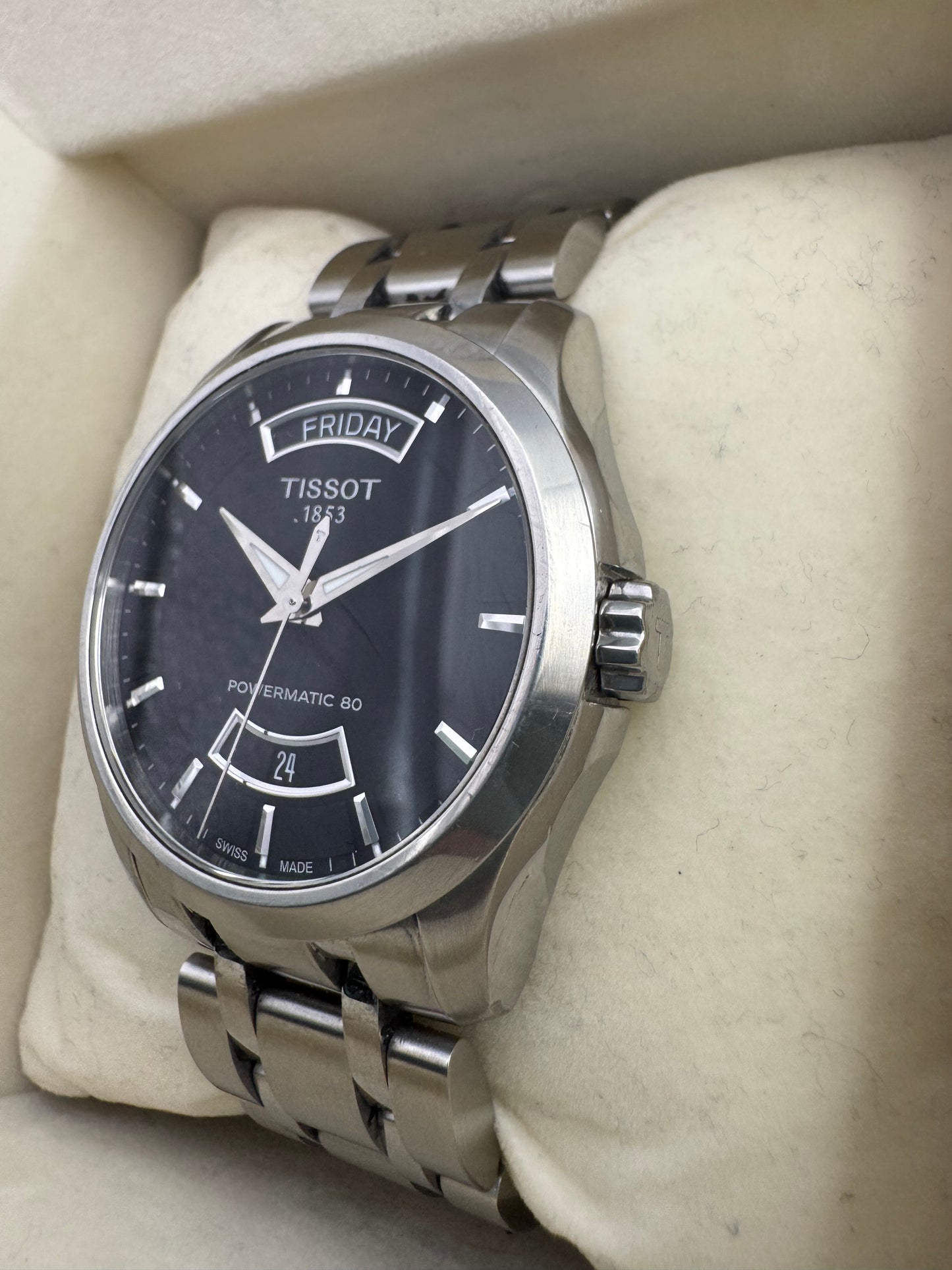 Tissot Couturier Men's Black Watch Automatic Boxed