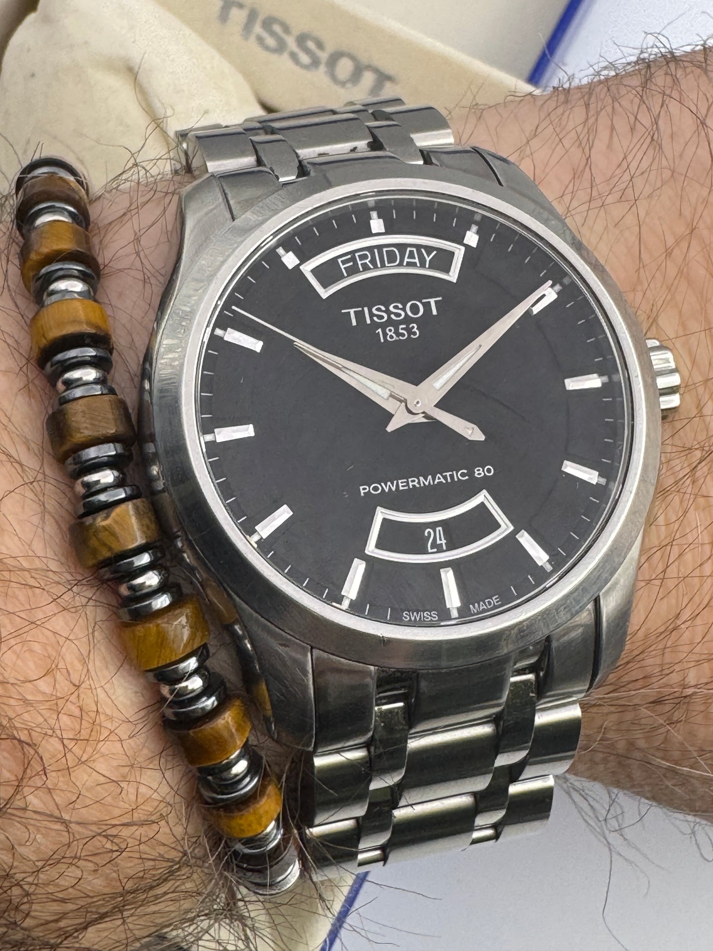 Tissot Couturier Men's Black Watch Automatic Boxed