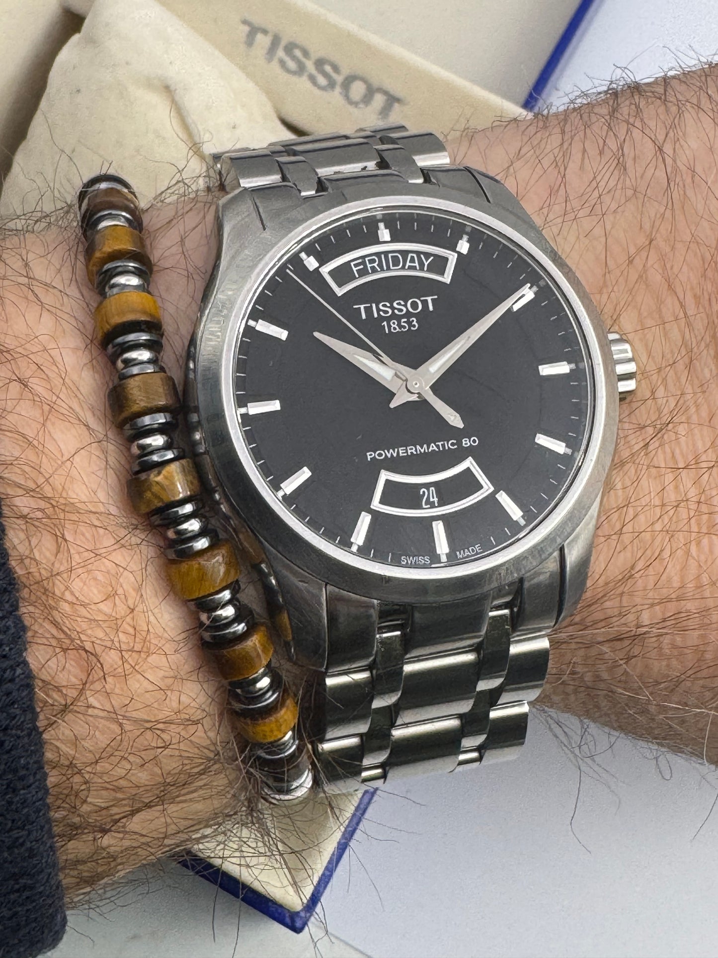 Tissot Couturier Men's Black Watch Automatic Boxed
