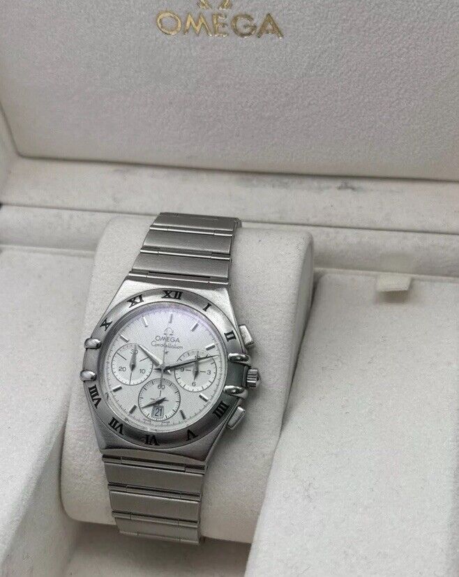 Omega Constellation Chronograph Quartz Men's Watch Boxed