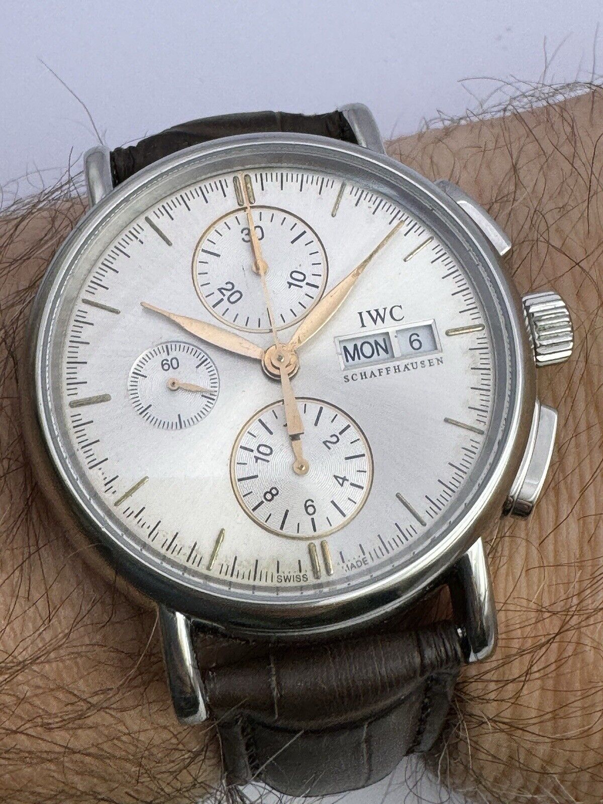 IWC Portofino Chronograph Day-Date IW378302 Stainless Steel Automatic Watch