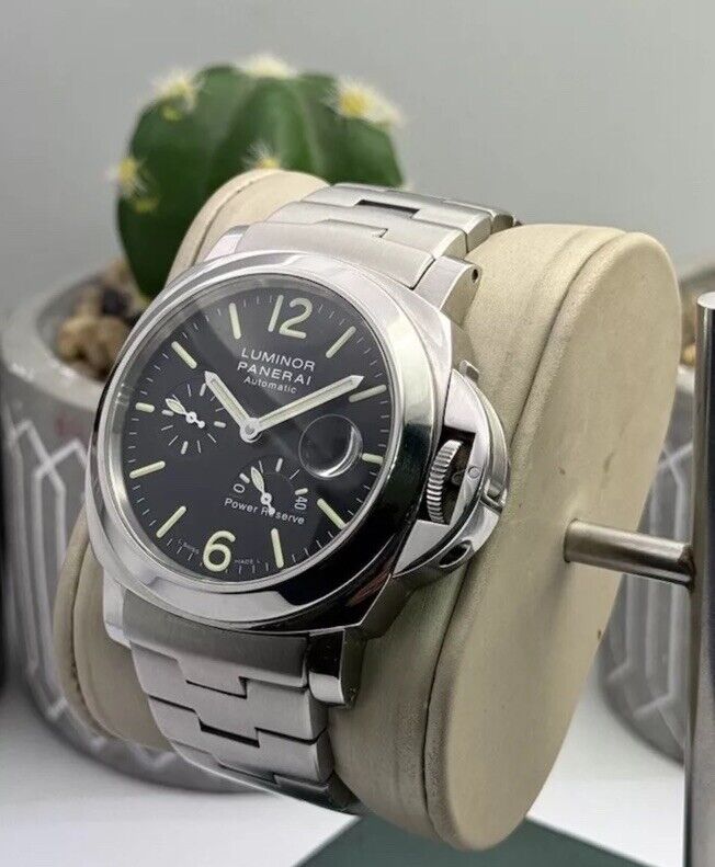 Panerai PAM 90 Luminor Power Reserve Automatic Acciaio 44mm Mens Watch