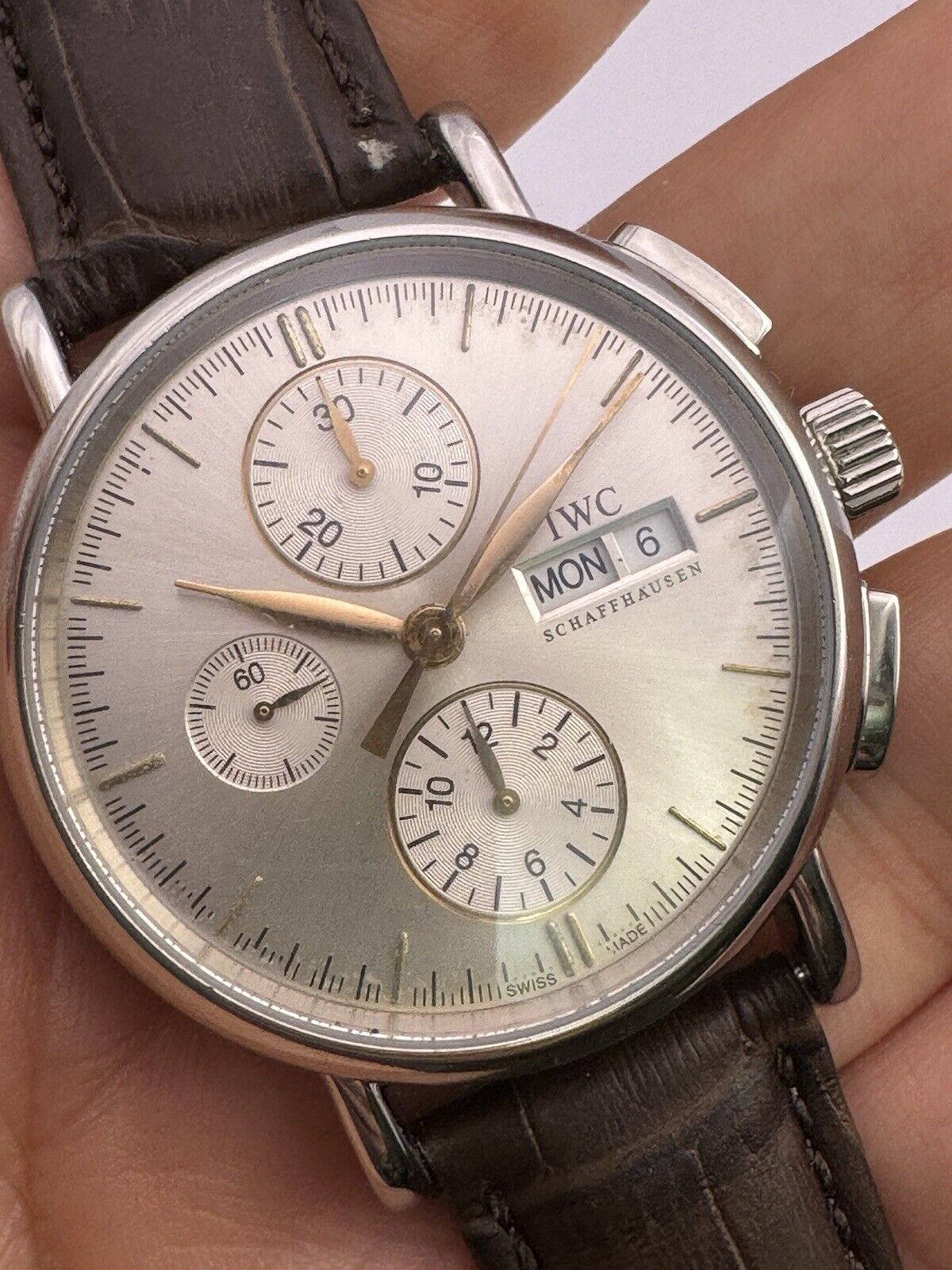 IWC Portofino Chronograph Day-Date IW378302 Stainless Steel Automatic Watch