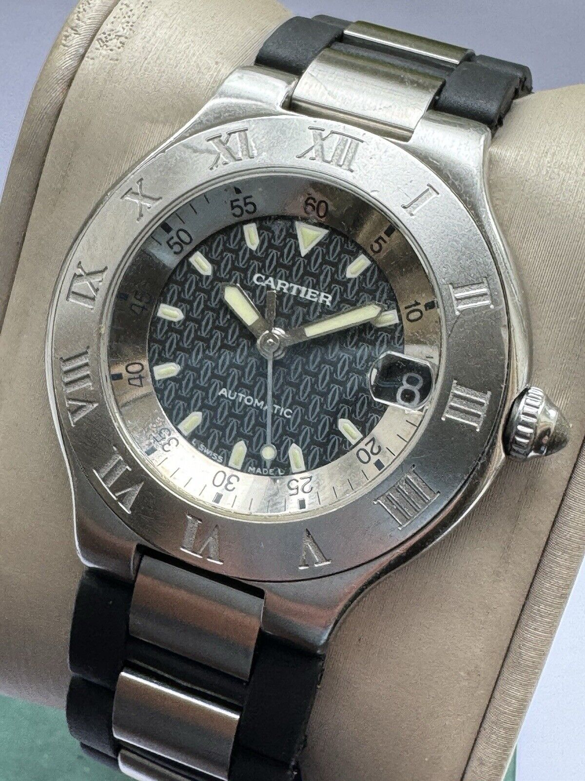 Cartier Autoscaph 21 Unisex Watch Ref. 2427 Stunning