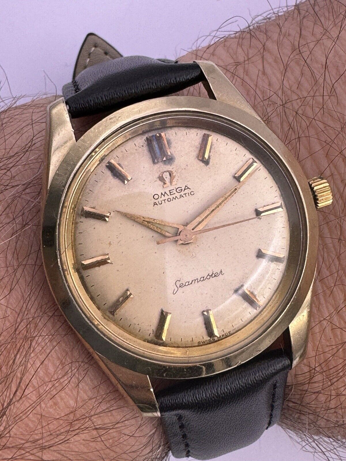 Omega Seamaster Patent Automatic Mens Watch Supper Rare Cal 501