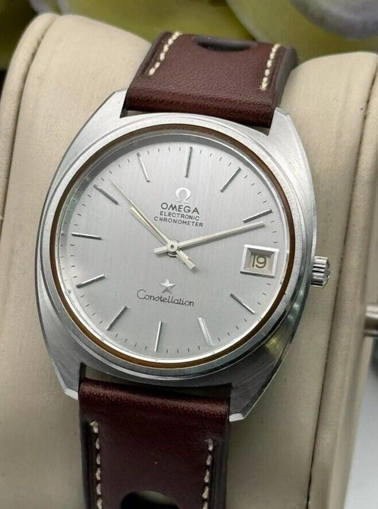 Vintage Omega Constellation Chronometer Tunning Fork Men's Watch  38mm