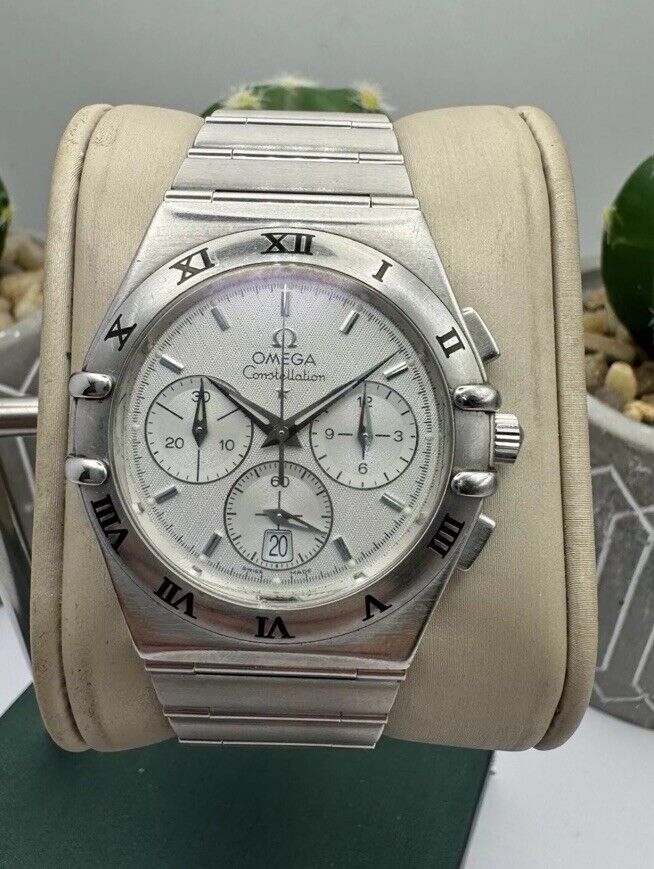 Omega Constellation Chronograph Quartz Men's Watch Boxed