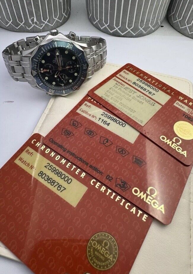 Omega Seamaster Professional 300 Chronograph 2006 Full Set Box & Papers