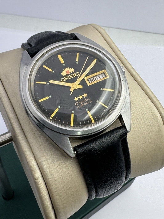 Orient Automatic Calendar Crystal AAA Japan Vintage Mens Watch