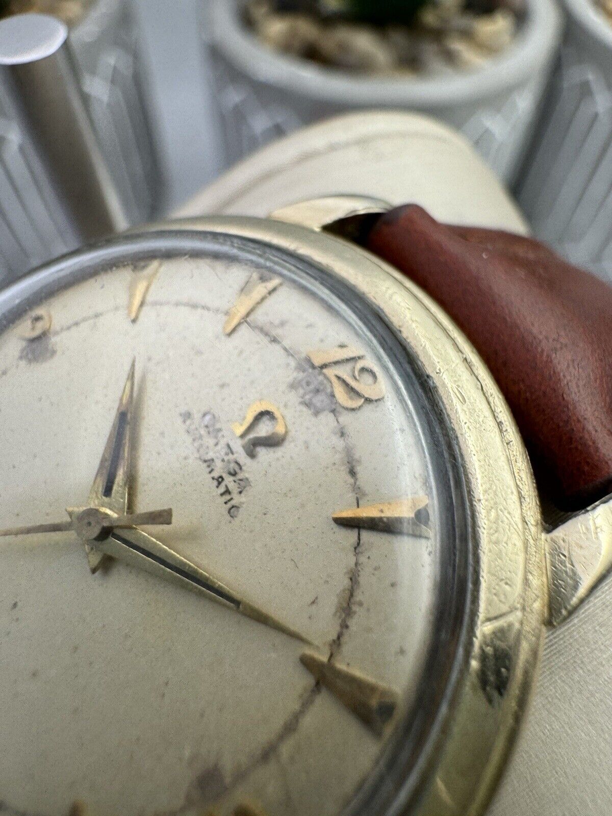 Omega Bumper Gents Watch 14k Gold Field Gents Watch Circa 1952