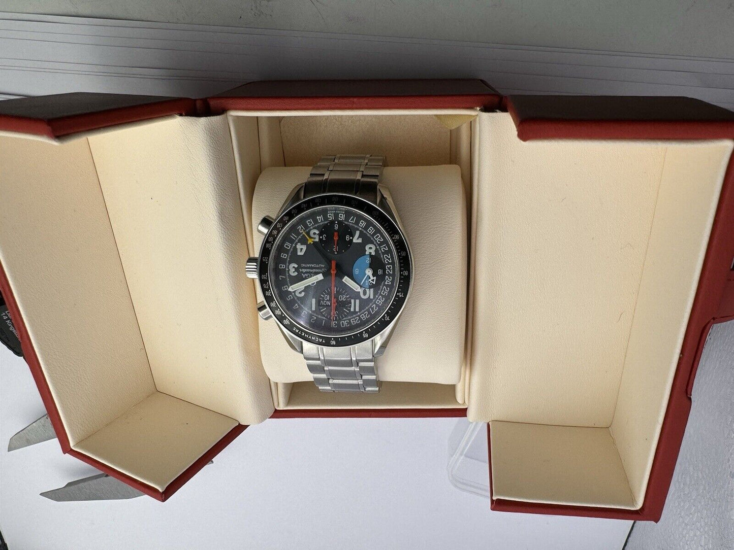 Omega Speedmaster Day Date 3520.53 Mark 40 Chronograph Watch Boxed