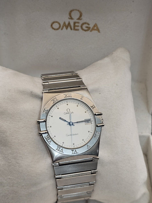 OMEGA CONSTELLATION Manhattan Collection Men's Steel Quartz Watch Boxed