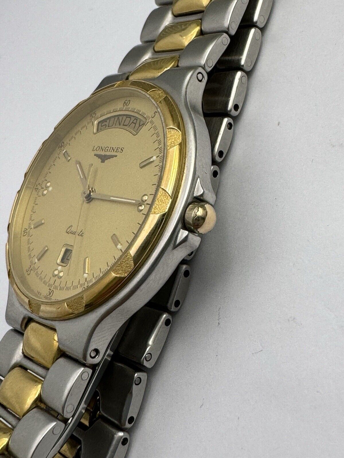 Rare Vintage Longines Conquest Daydate Mens Watch