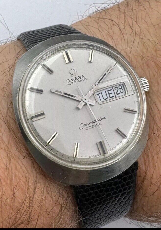 Omega Seamaster Cosmic Day & Date Watch 166.035 Circa 1969