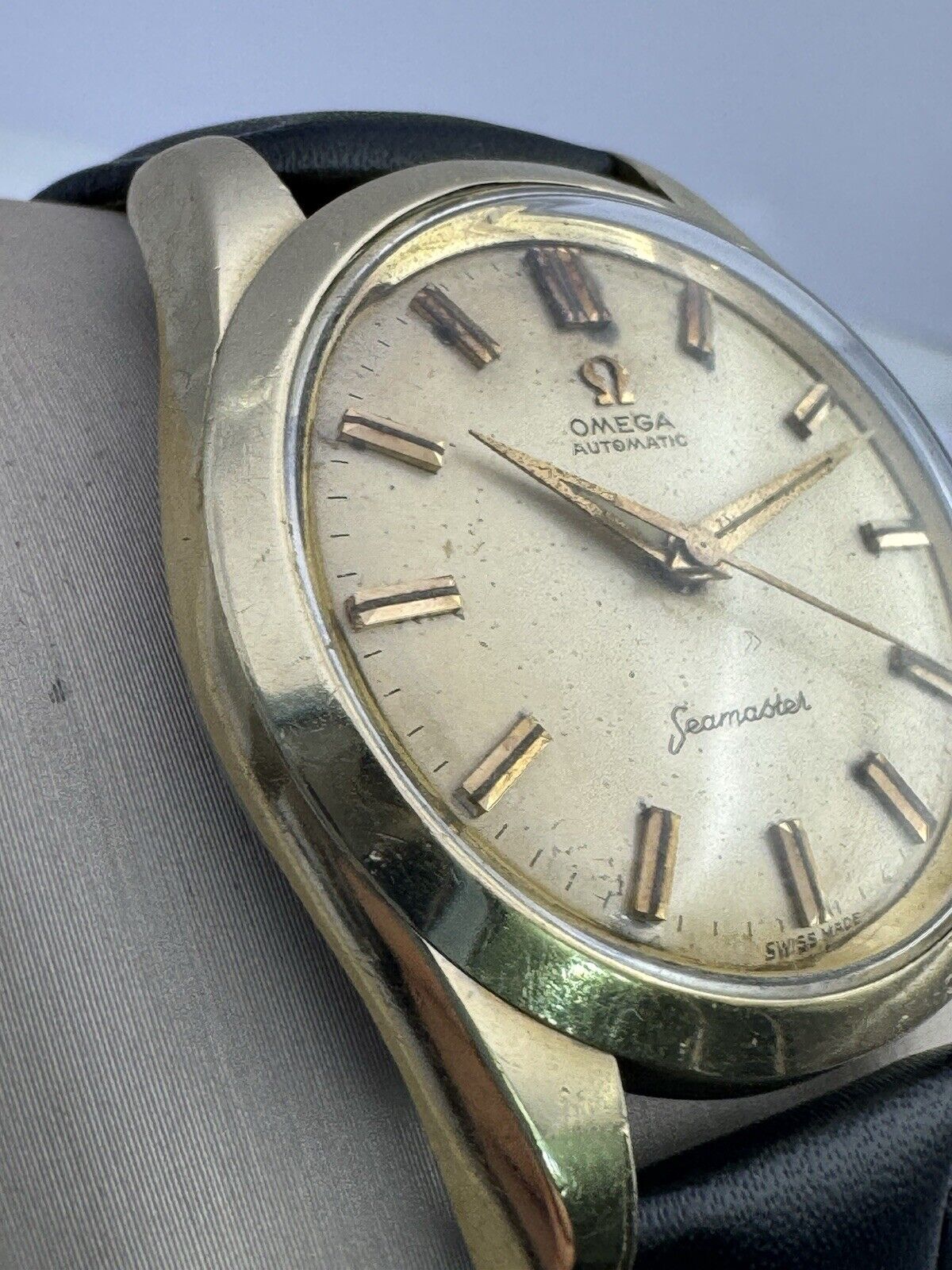 Omega Seamaster Patent Automatic Mens Watch Supper Rare Cal 501