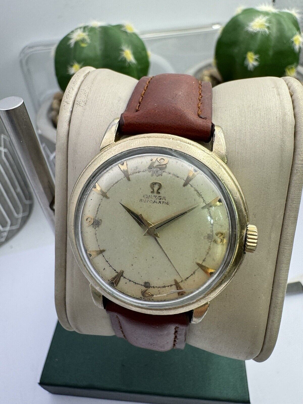 Omega Bumper Gents Watch 14k Gold Field Gents Watch Circa 1952