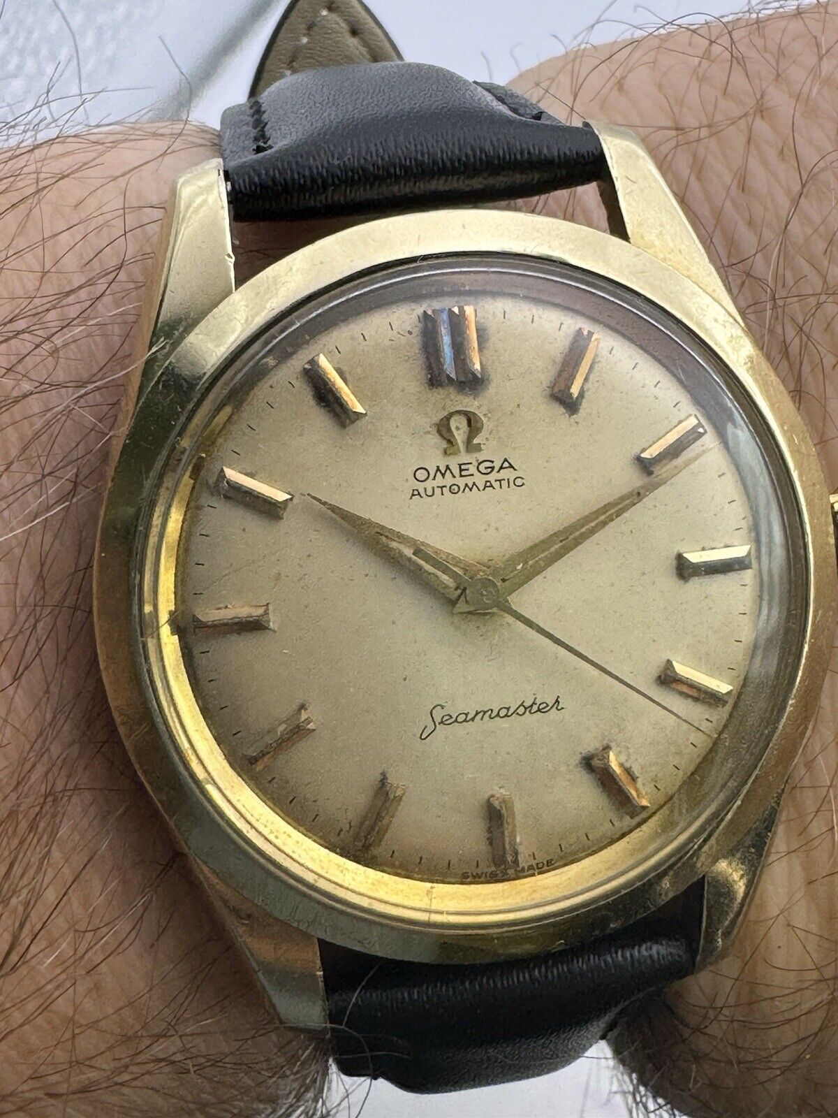 Omega Seamaster Patent Automatic Mens Watch Supper Rare Cal 501