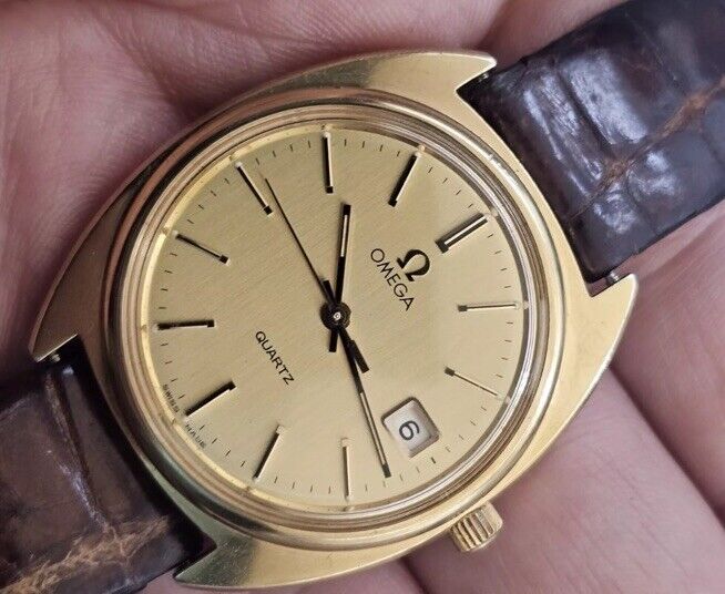 Omega Classic Quartz 196.0121 Watch Original Strap & Buckle With Warranty