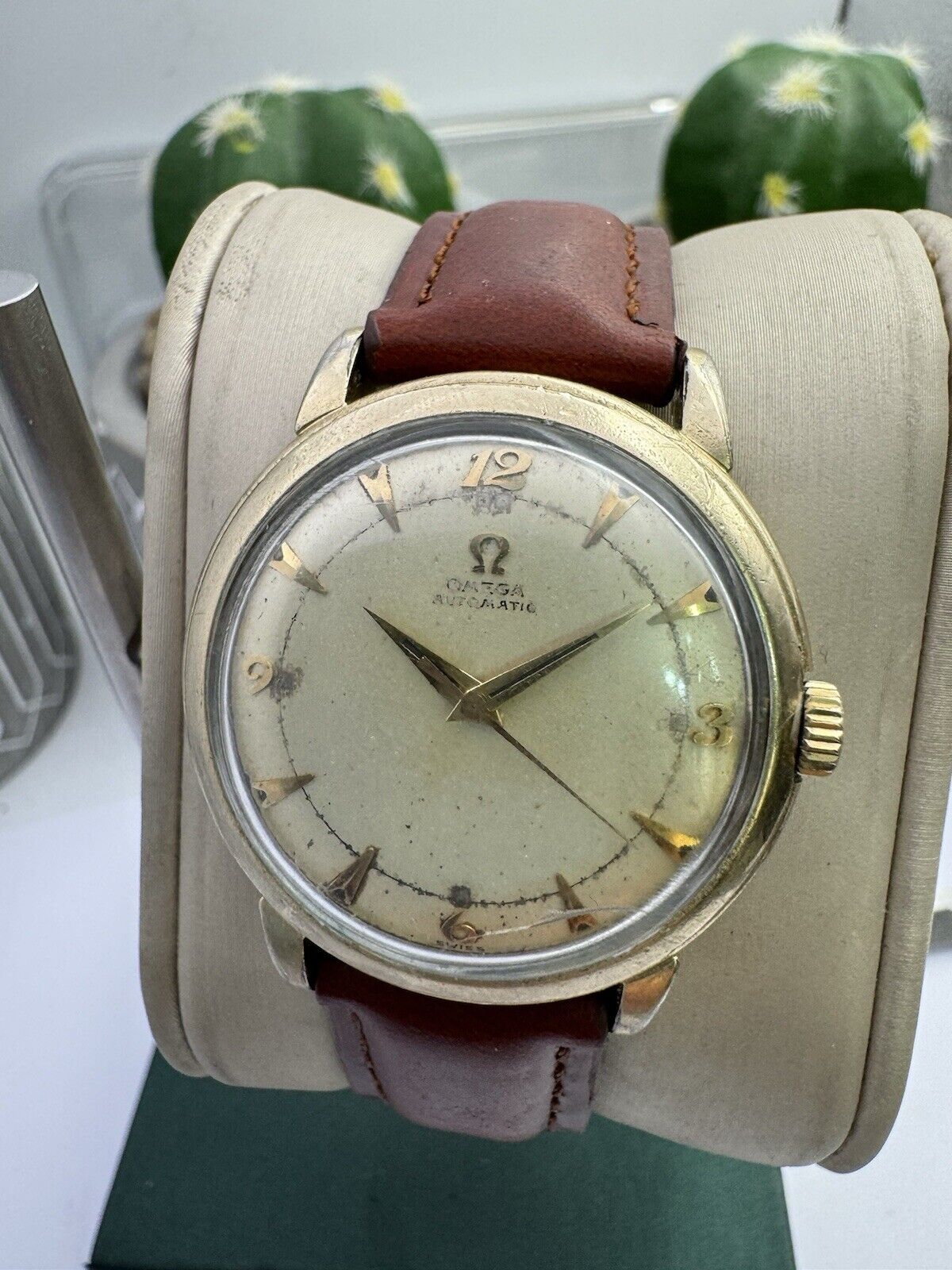 Omega Bumper Gents Watch 14k Gold Field Gents Watch Circa 1952