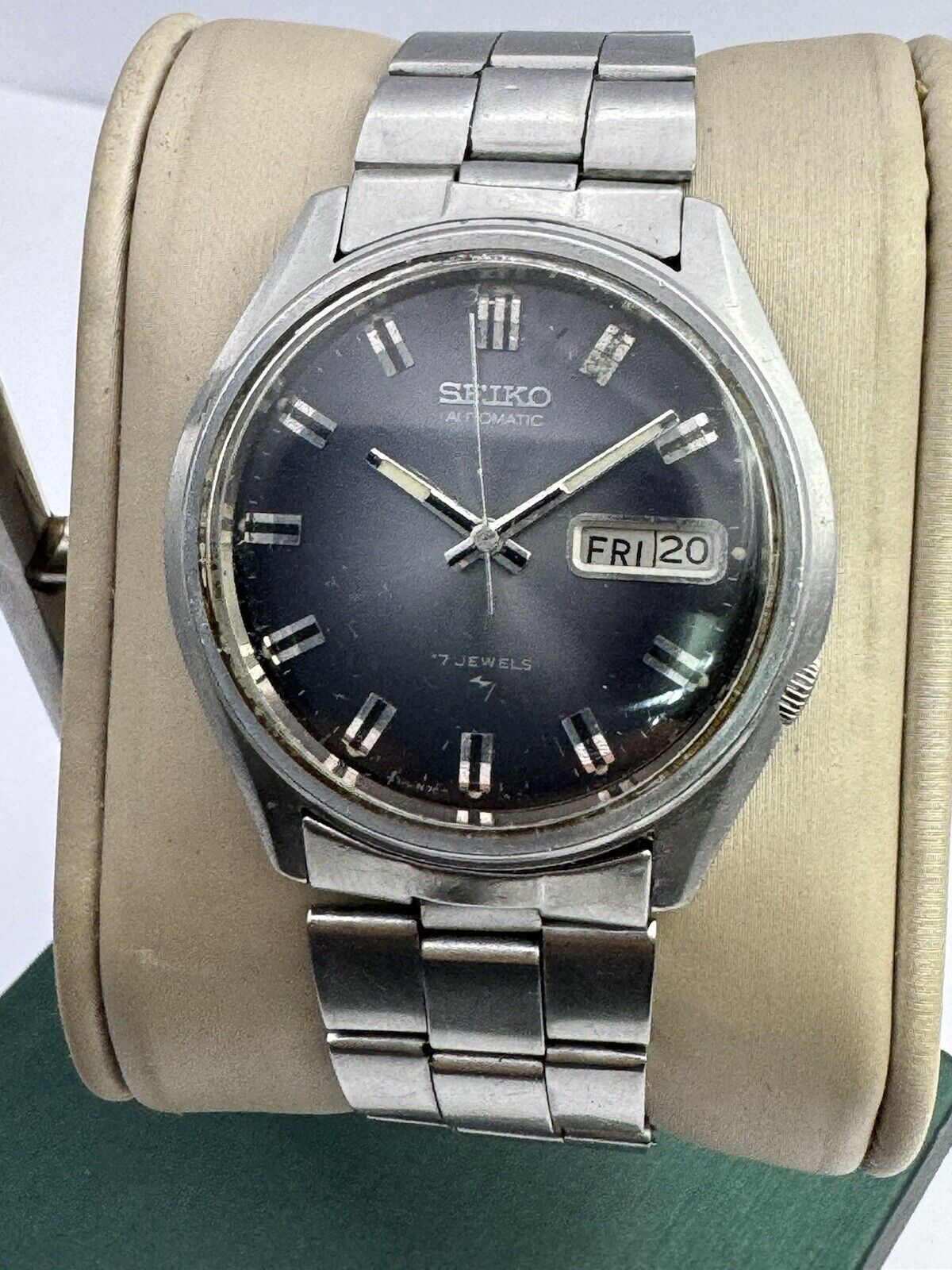 SEIKO AUTOMATIC 17j MEN'S WRIST WATCH 7009-8280-P 38mm.