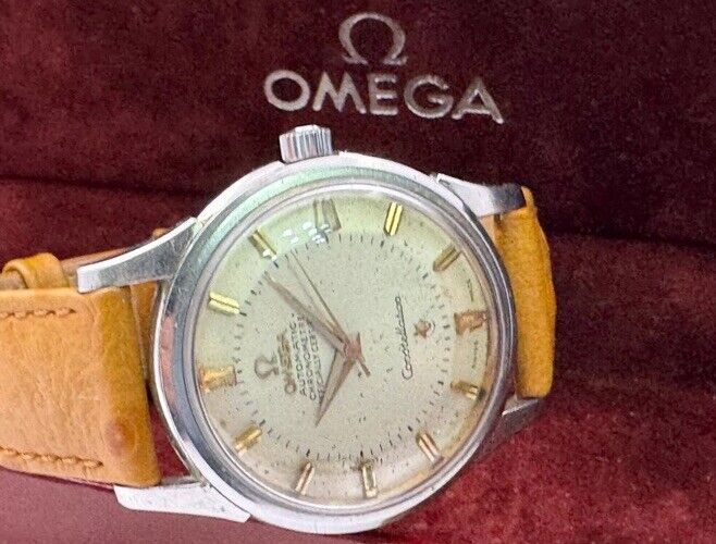 Omega Constellation Pie Pan Auto Vintage Men's Watch 1959 Boxed