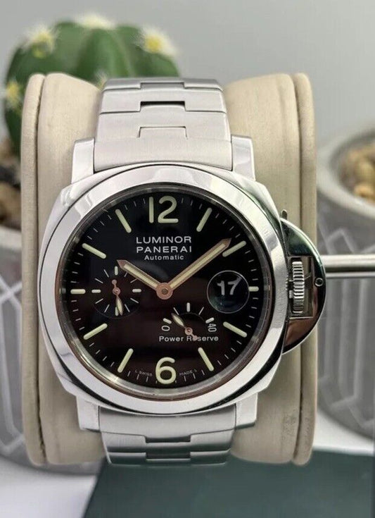 Panerai PAM 90 Luminor Power Reserve Automatic Acciaio 44mm Mens Watch