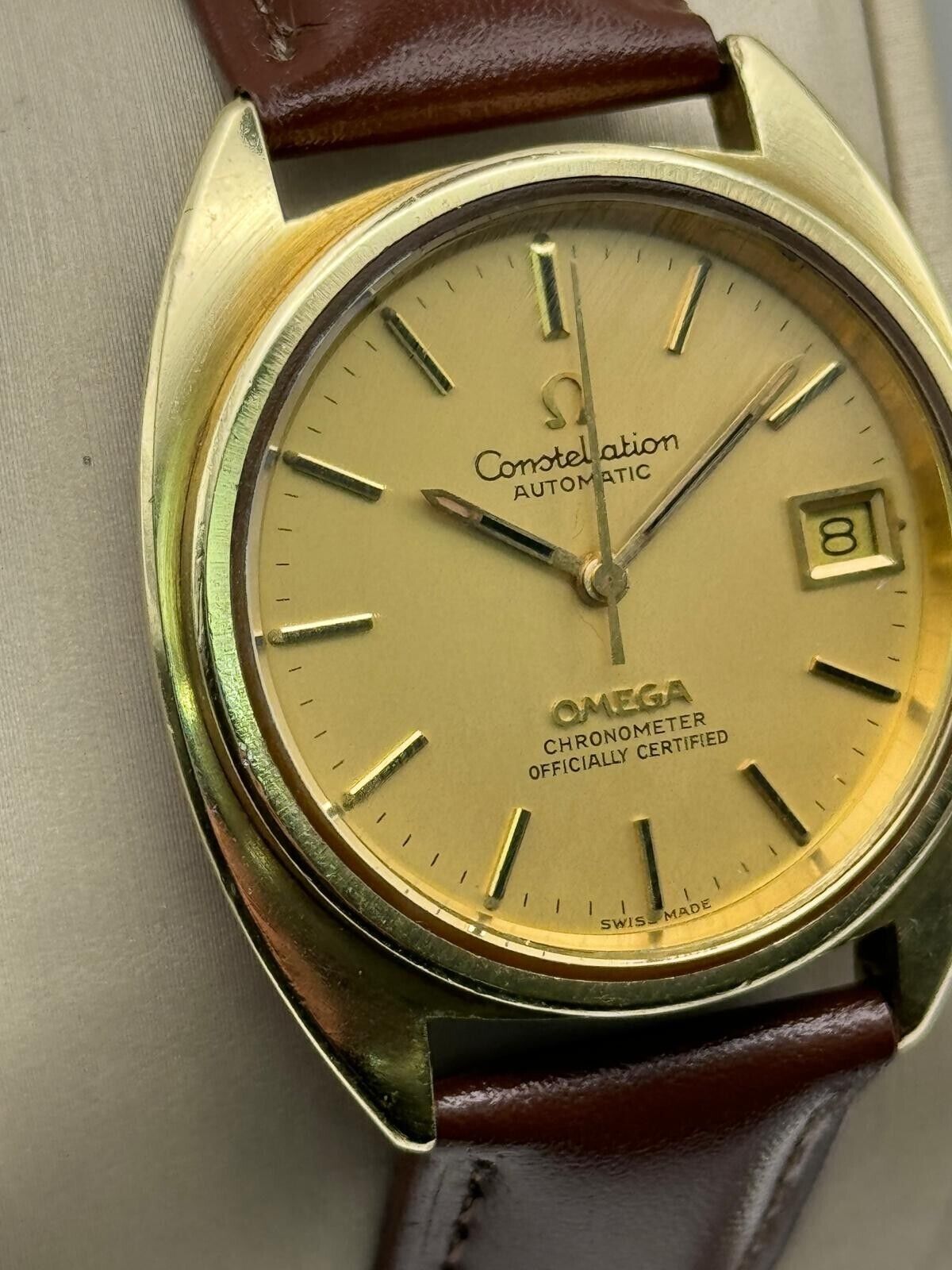 Omega Constellation Chronometer Men's Watch C-Shape