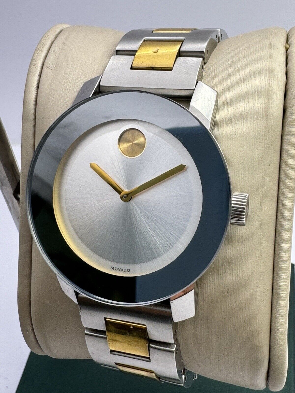 Movado Bold Silver-Tone Quartz Watch Unisex