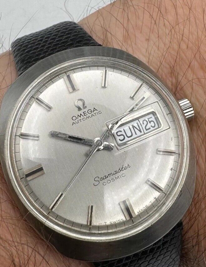 Omega Seamaster Cosmic Day & Date Watch 166.035 Circa 1969