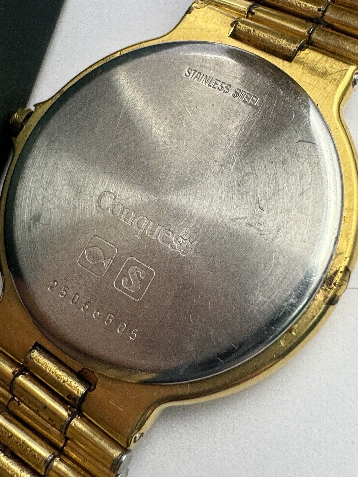 Longines Watch Conquest Quartz Date Gold Plated men's Vintage