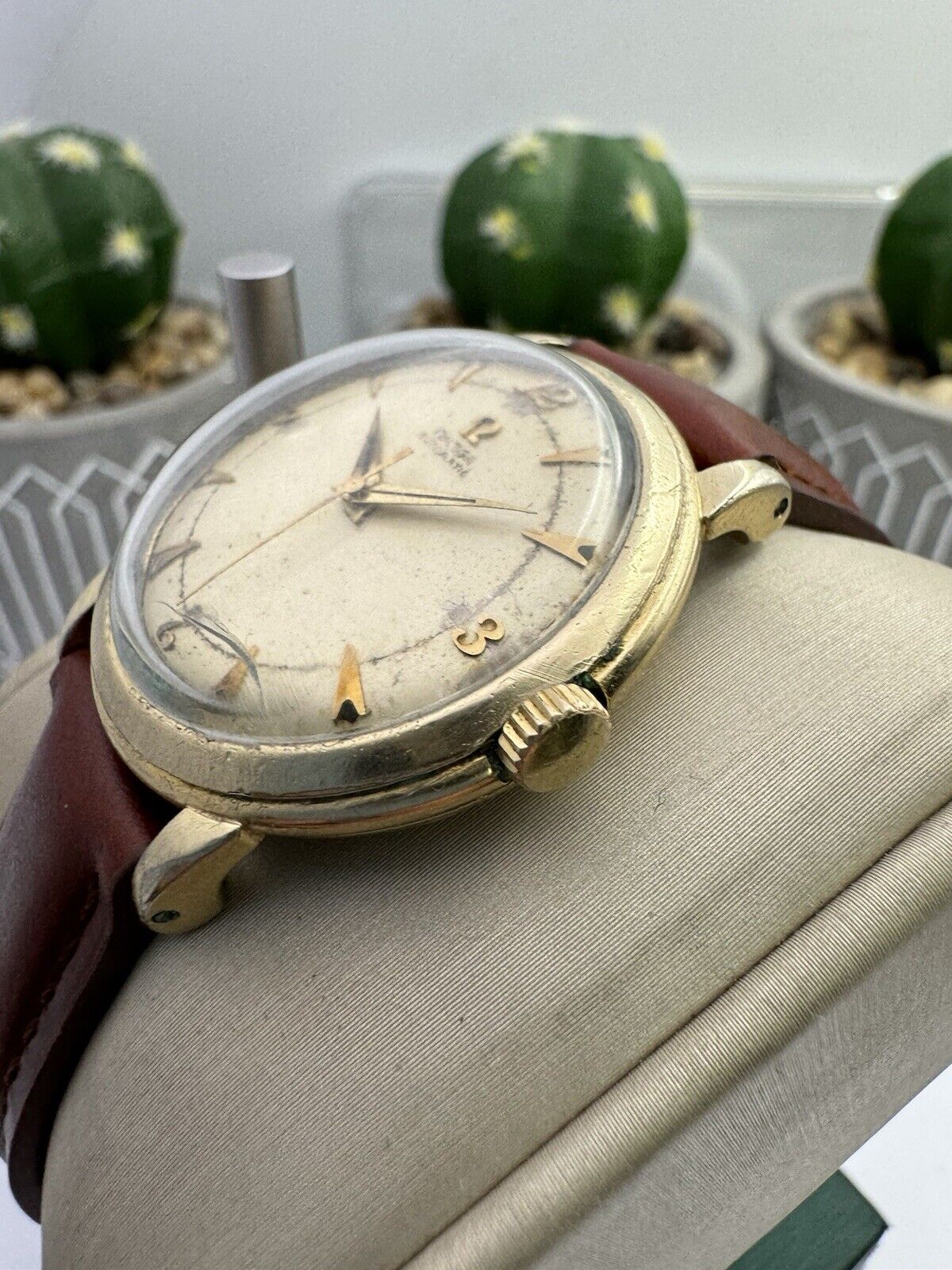 Omega Bumper Gents Watch 14k Gold Field Gents Watch Circa 1952