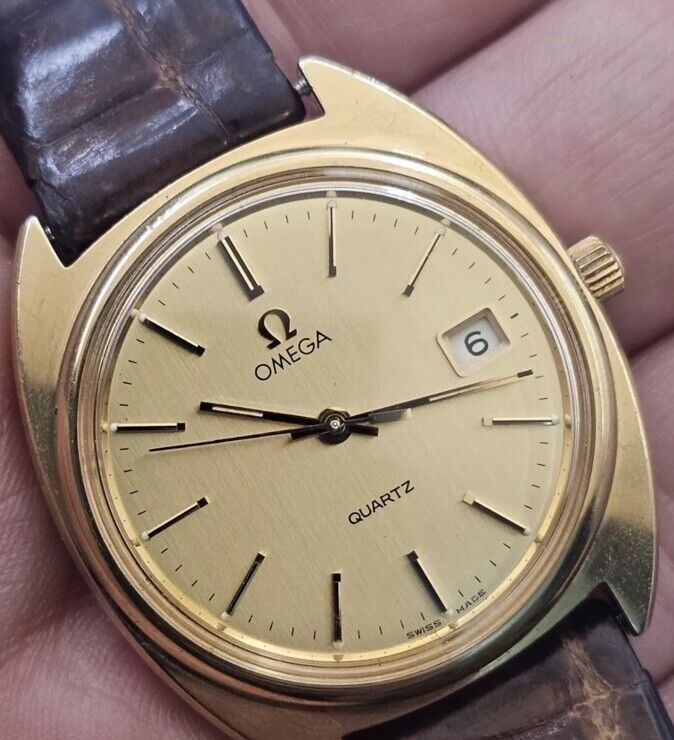 Omega Classic Quartz 196.0121 Watch Original Strap & Buckle With Warranty