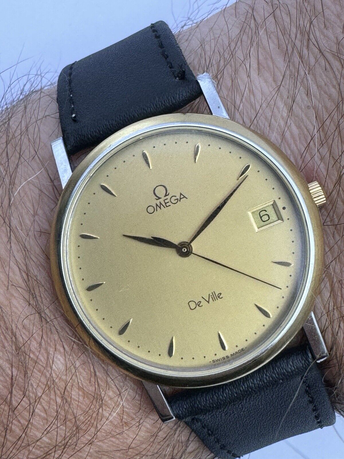 Omega De Ville Ref.196.2432 Gents Watch With 18k Solid Gold Watch