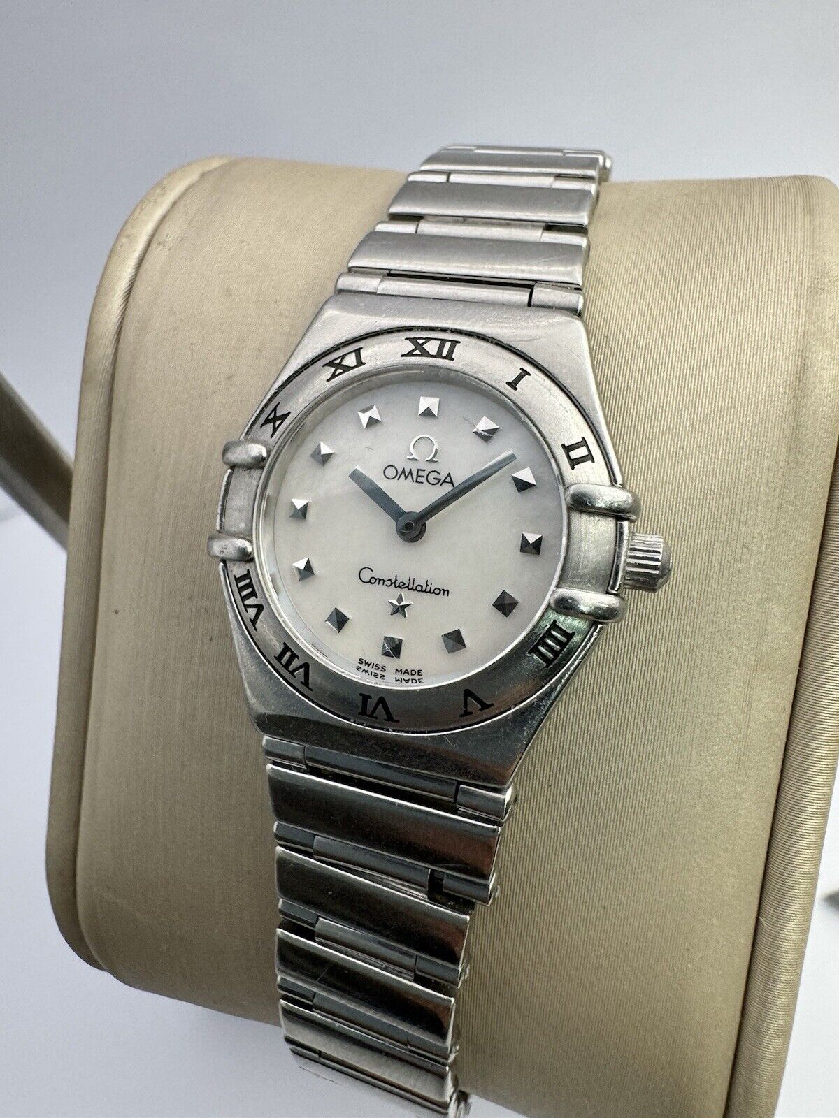 Omega Constellation My Choice White Mother of Pearl Dial Quartz Ladies Watch