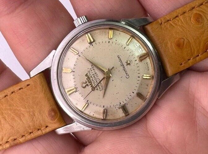 Omega Constellation Pie Pan Auto Vintage Men's Watch 1959 Boxed