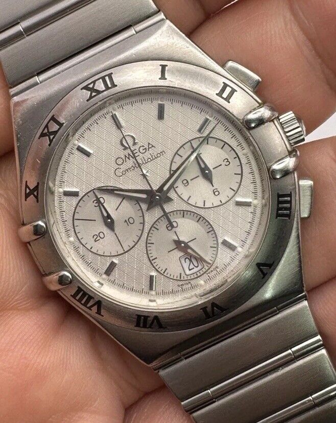 Omega Constellation Chronograph Quartz Men's Watch Boxed