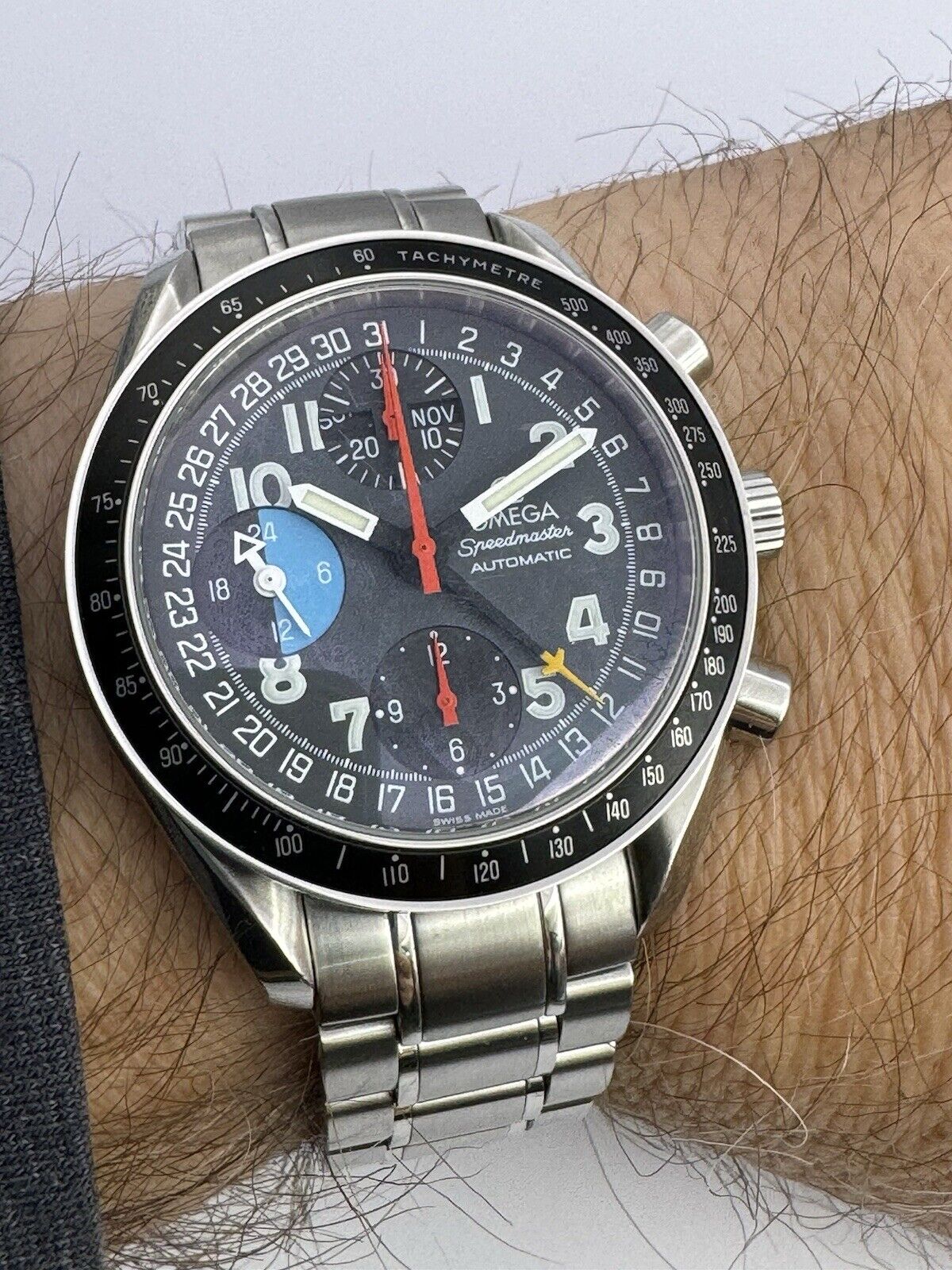 Omega Speedmaster Day Date 3520.53 Mark 40 Chronograph Watch Boxed