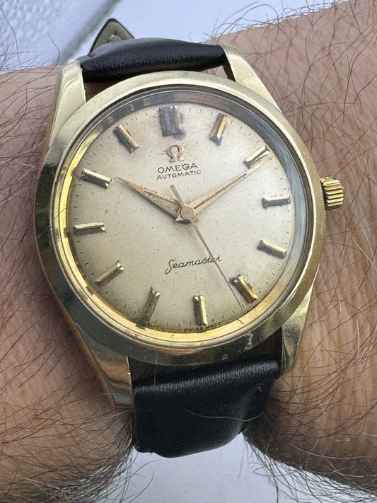 Omega Seamaster Patent Automatic Mens Watch Supper Rare Cal 501