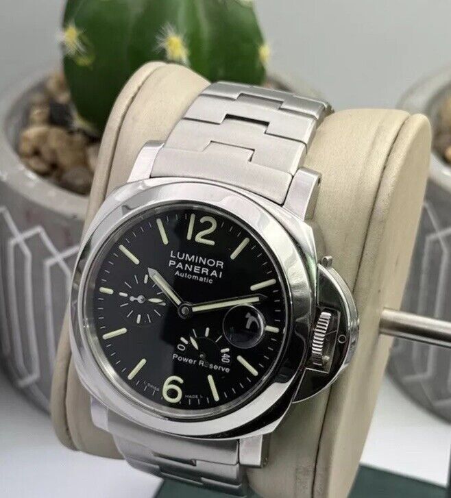 Panerai PAM 90 Luminor Power Reserve Automatic Acciaio 44mm Mens Watch