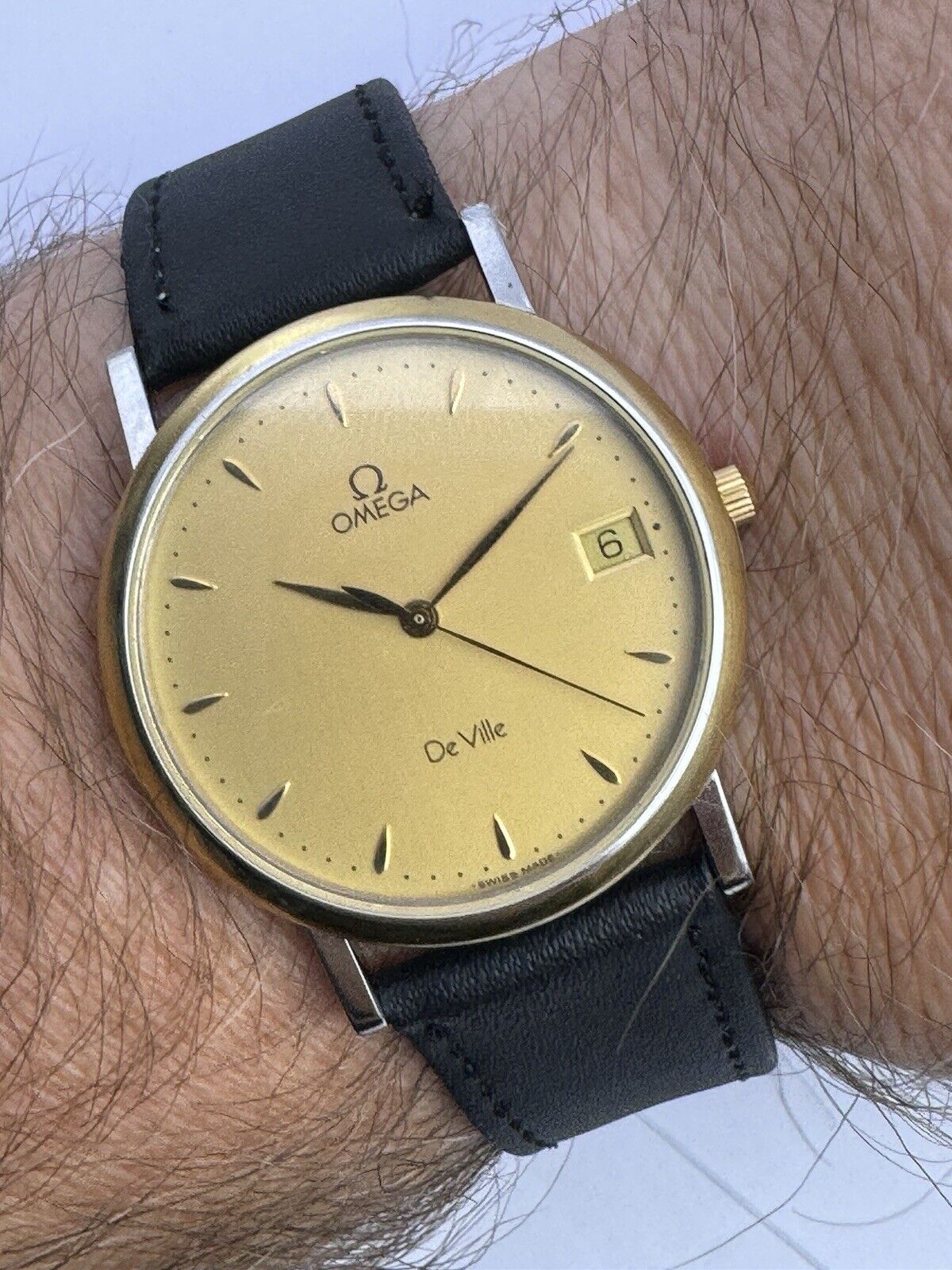 Omega De Ville Ref.196.2432 Gents Watch With 18k Solid Gold Watch