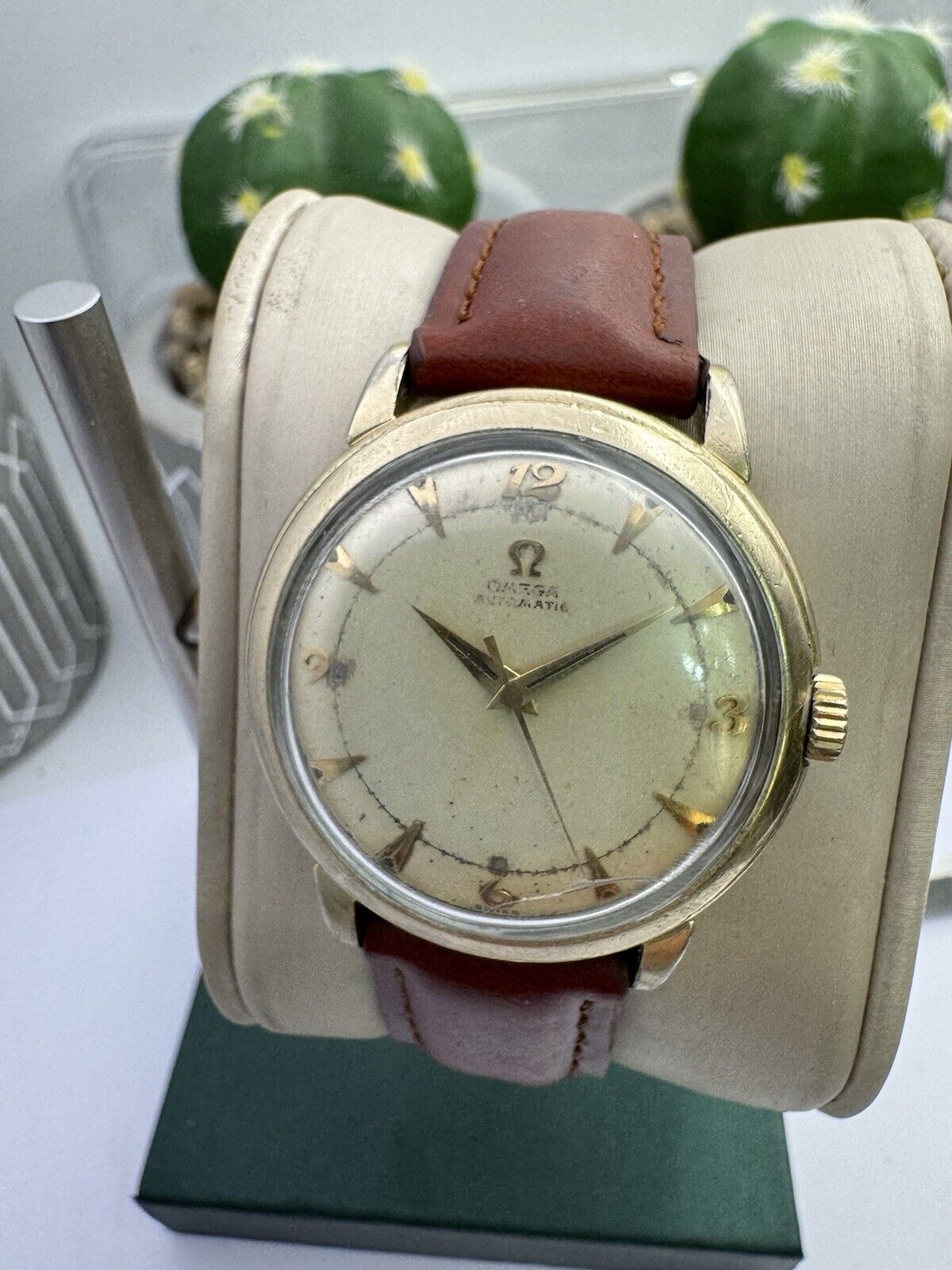 Omega Bumper Gents Watch 14k Gold Field Gents Watch Circa 1952