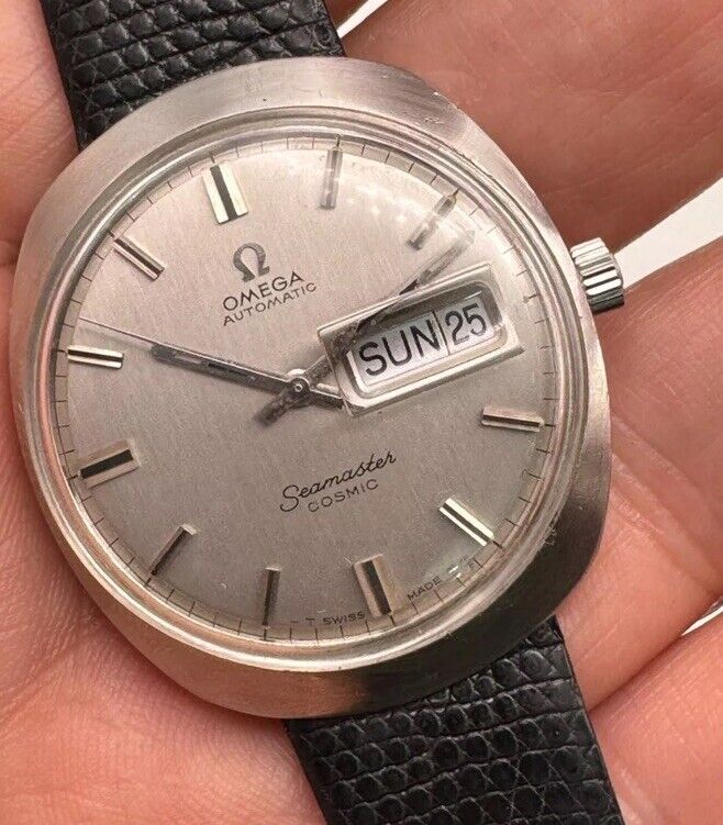 Omega Seamaster Cosmic Day & Date Watch 166.035 Circa 1969