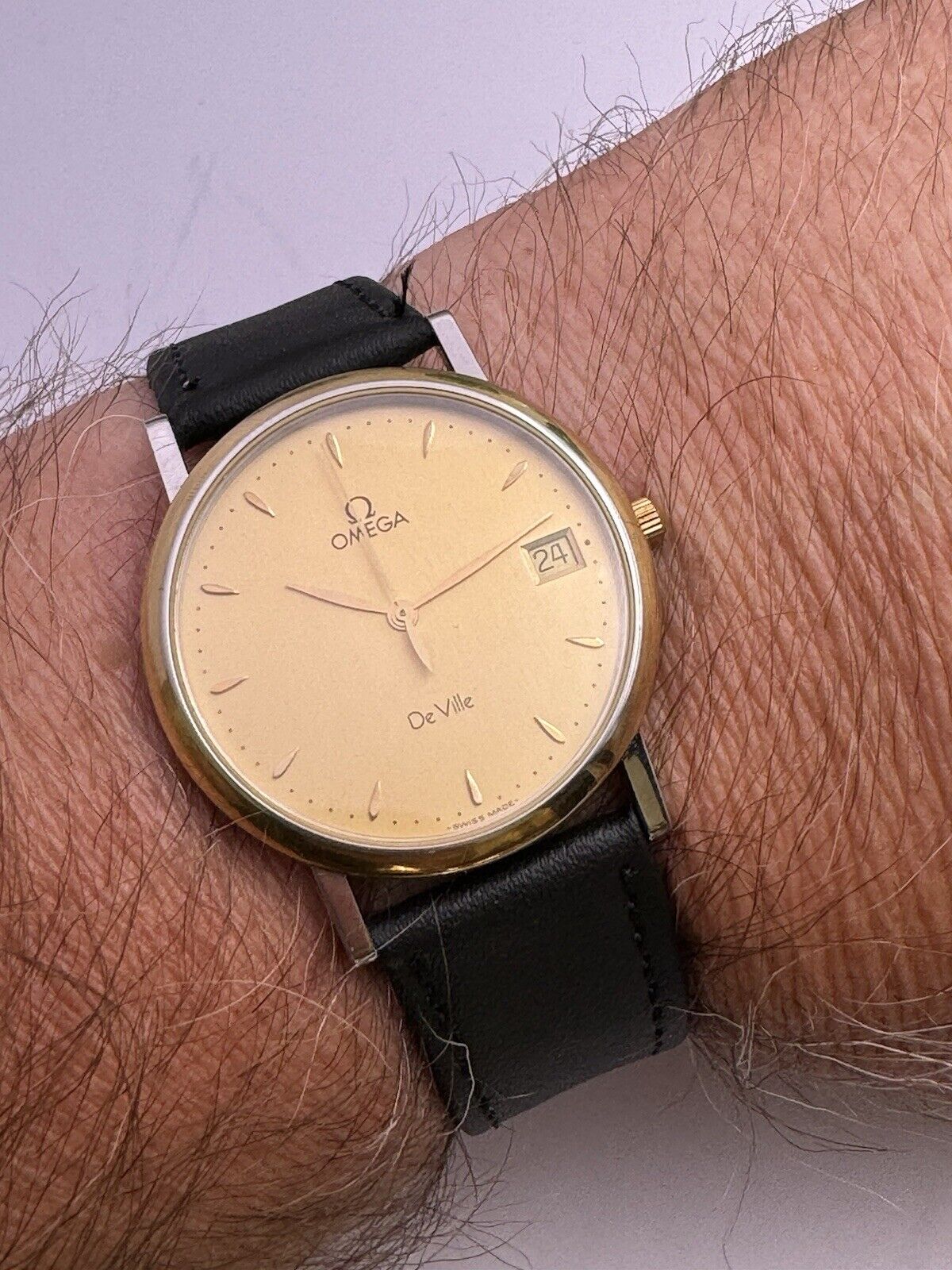 Omega De Ville Ref.196.2432 Gents Watch With 18k Solid Gold Watch