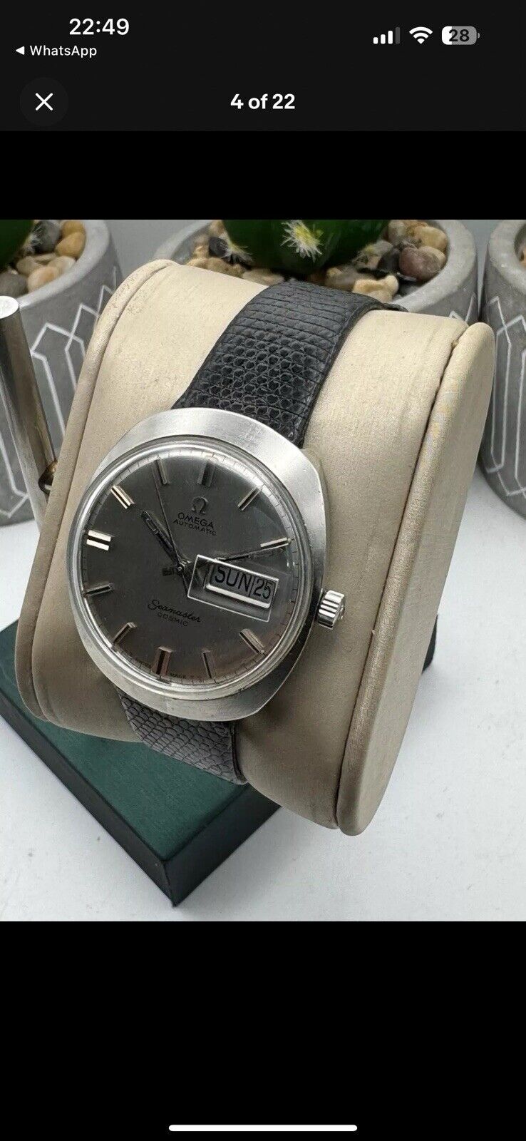 Omega Seamaster Cosmic Day & Date Watch 166.035 Circa 1969