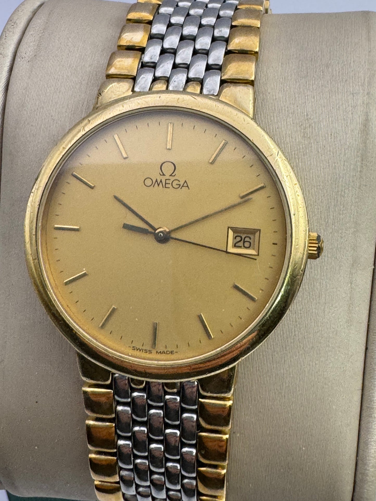 Omega De Ville Rice Bead Round Classic Mens Watch Stunning Condition